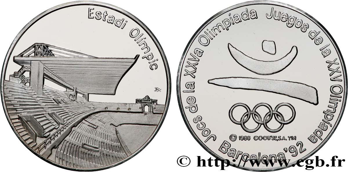 JEUX OLYMPIQUES Médaille, Jeux olympiques de Barcelone, Estadi Olimpic SPL