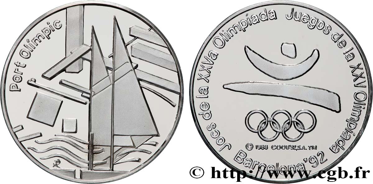 JEUX OLYMPIQUES Médaille, Jeux olympiques de Barcelone, Port Olimpic SPL