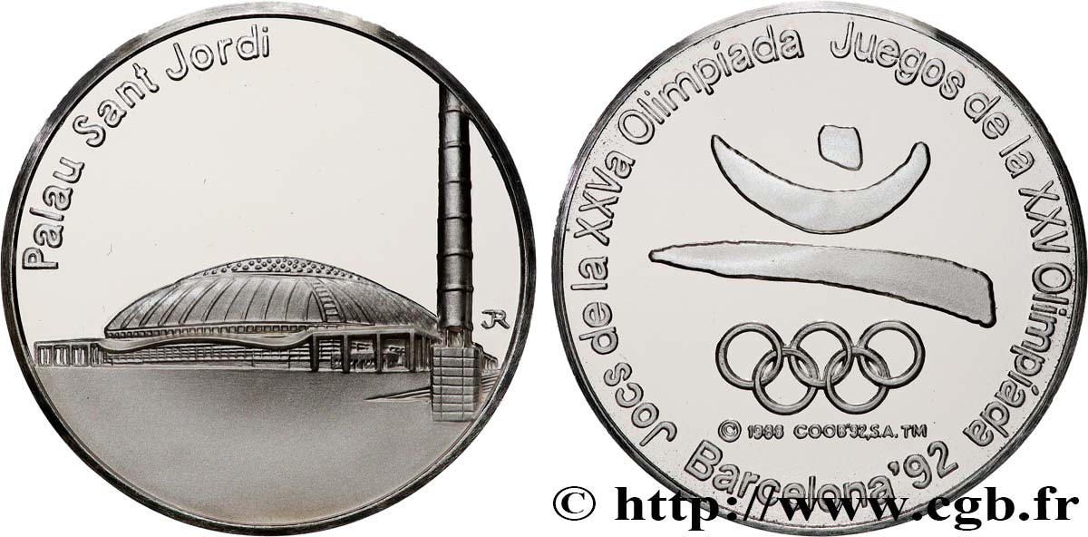 JEUX OLYMPIQUES Médaille, Jeux olympiques de Barcelone, Palau Sant Jordi MS