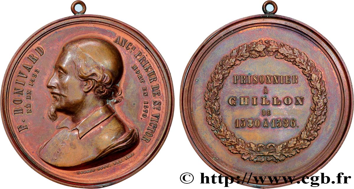 SVIZZERA - REPUBBLICA DE GINEVRA Médaille, François Bonivard BB