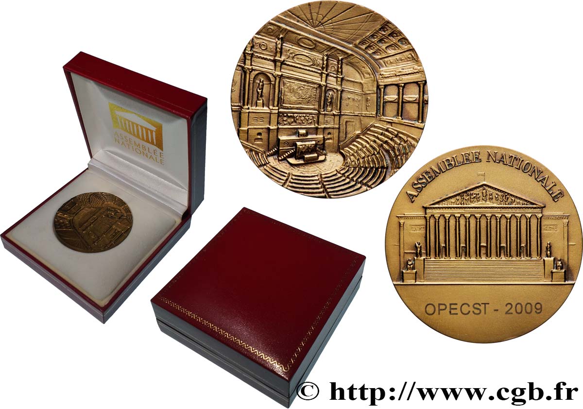 QUINTA REPUBLICA FRANCESA Médaille, Assemblée nationale EBC