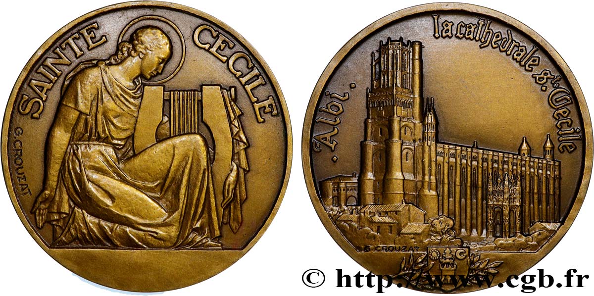 MÉDAILLES RELIGIEUSES Médaille, Cathédrale Sainte Cécile d’Albi SPL