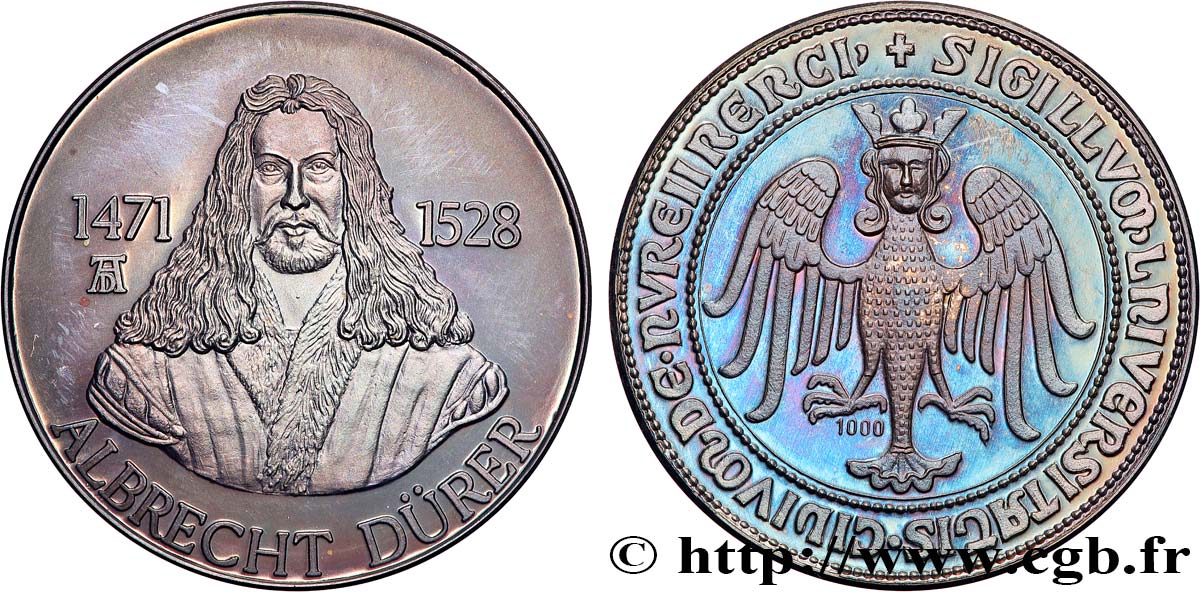 ARTISTES : MUSICIENS, PEINTRES, SCULPTEURS Médaille, Albrecht Dürer fST