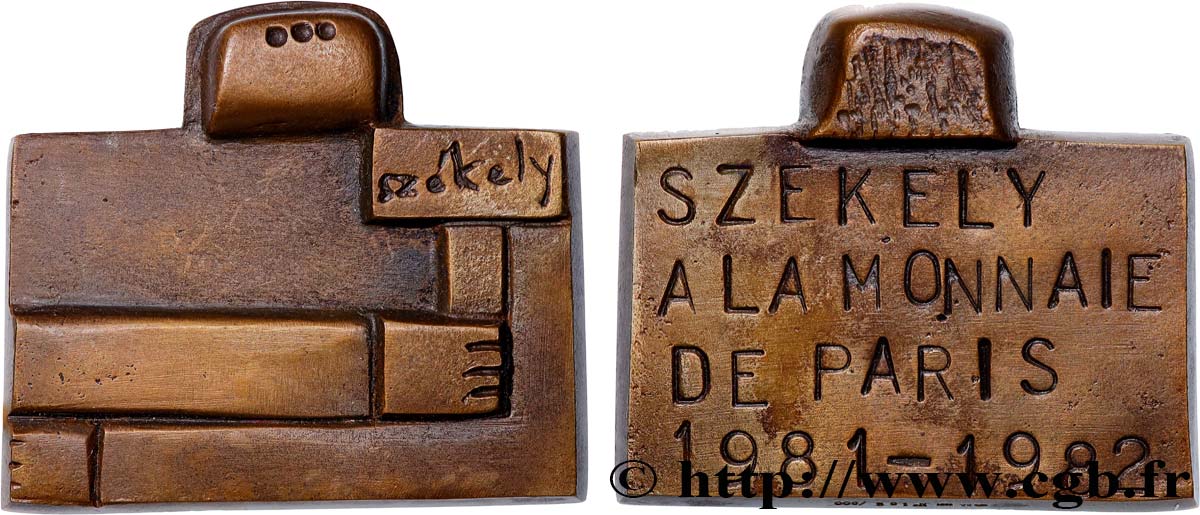 ARTISTES : GRAVEURS, PEINTRES, SCULPTEURS Médaille, Szekely à la Monnaie de Paris, n°102 SUP