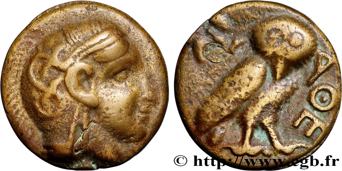 ÁTICA - ATENAS Médaille, Reproduction d’un tétradrachme d’Athénes BC