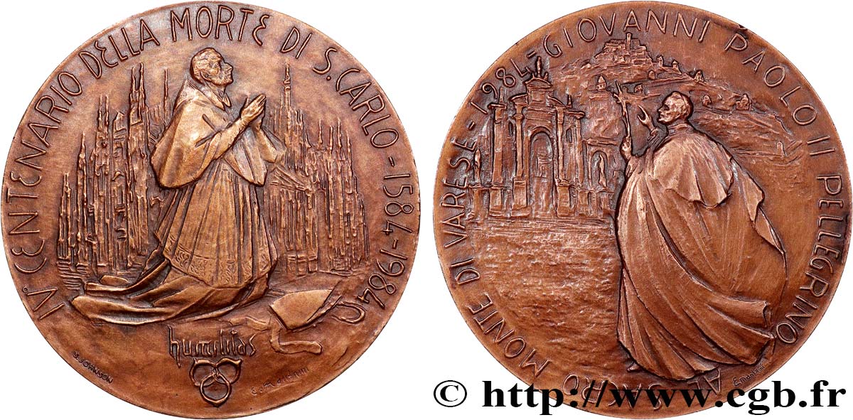 VATICAN ET ÉTATS PONTIFICAUX Médaille, Jean-Paul II, Pélerinage TTB+