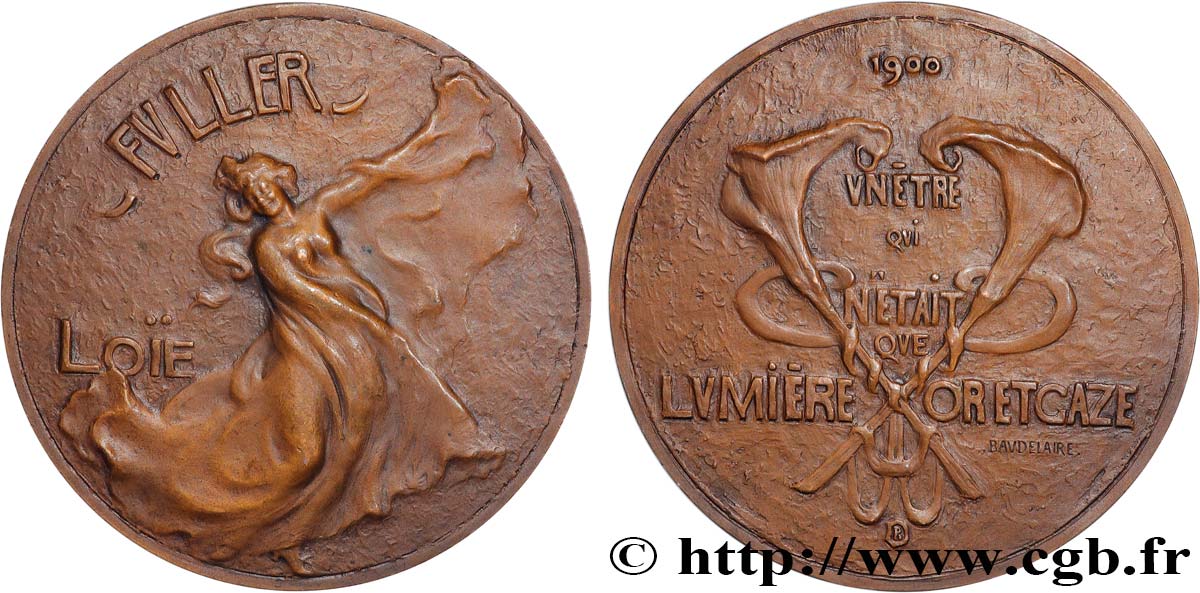 TERCERA REPUBLICA FRANCESA Médaille, Fuller, Loïe, n°129 EBC