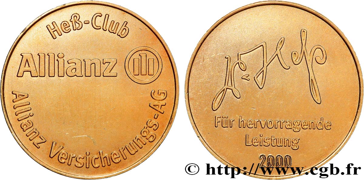 DEUTSCHLAND Médaille, Allianz Hess-Club VZ