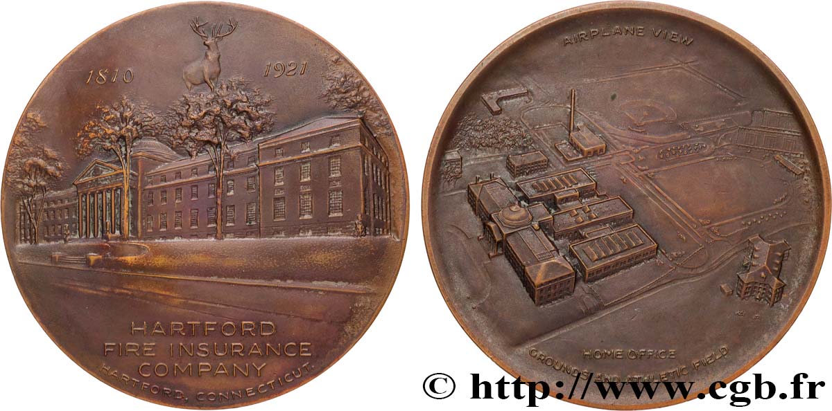 UNITED STATES OF AMERICA Médaille, Hartford Fire Insurance Company AU