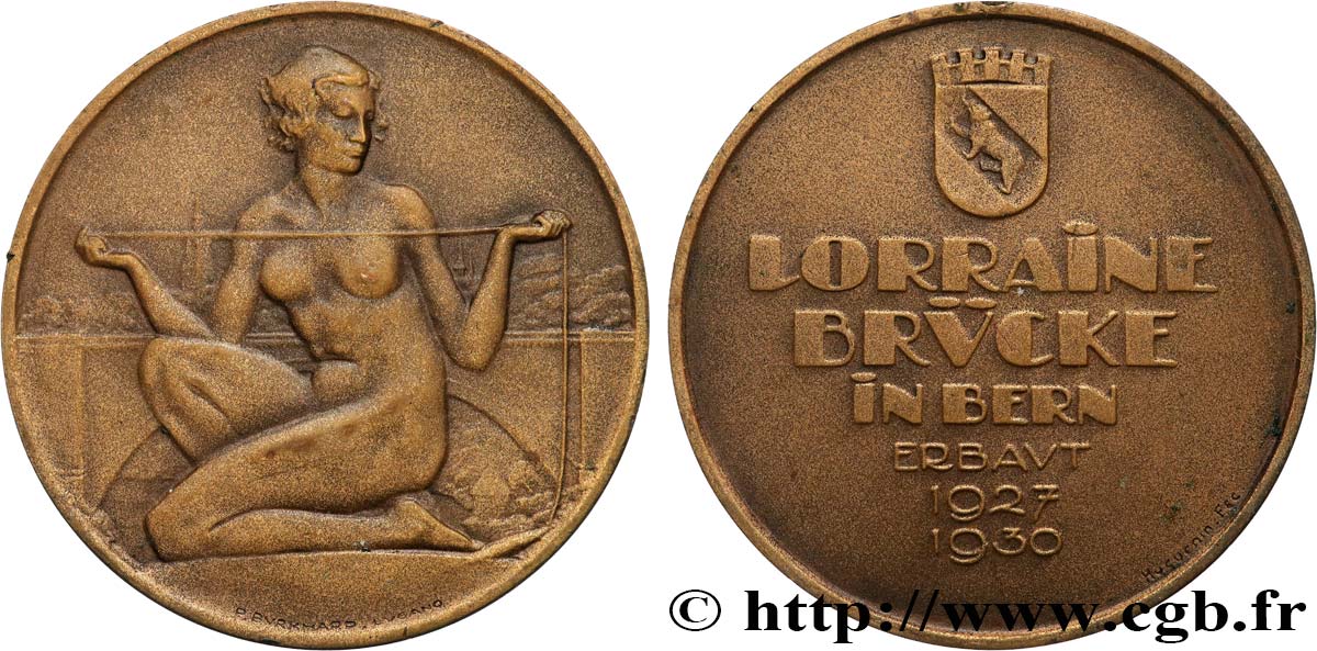 SUISSE Médaille, Lorraine Brücke TTB+