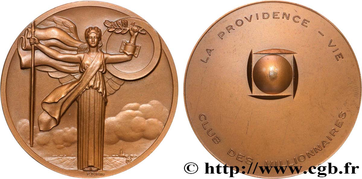 V REPUBLIC Médaille, La Providence-Vie, Club des millionnaires AU/AU