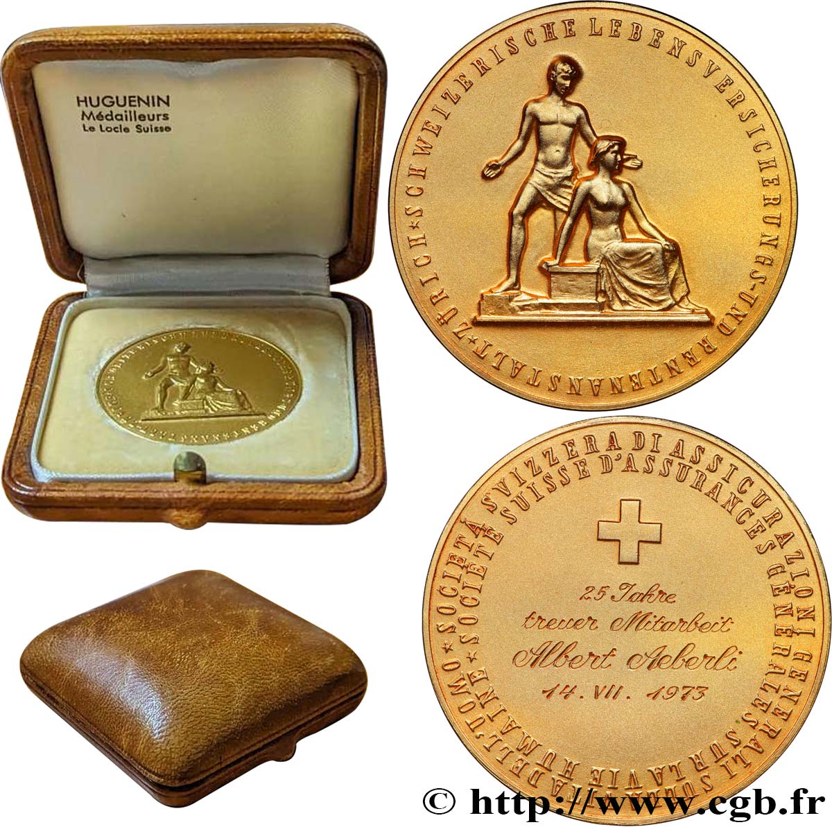 ASSURANCES Médaille, Société suisse d’assurances générales sur la vie humaine MS