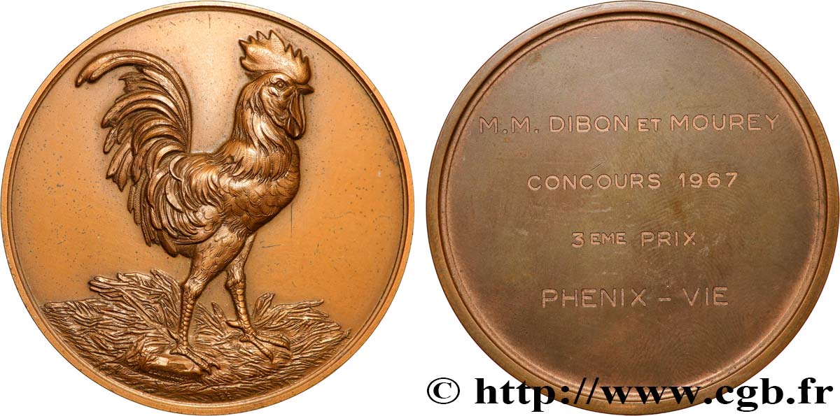 QUINTA REPUBBLICA FRANCESE Médaille, Phénix-Vie, Concours q.SPL