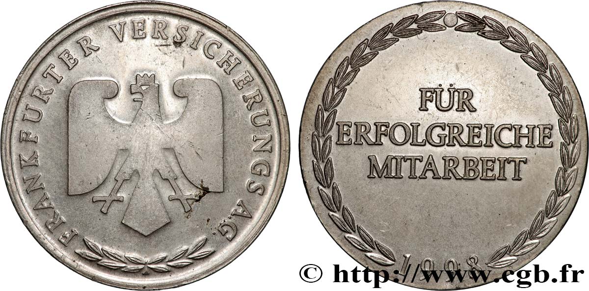 ALLEMAGNE Médaille, Frankfurter Versicherungs A. G. TTB+