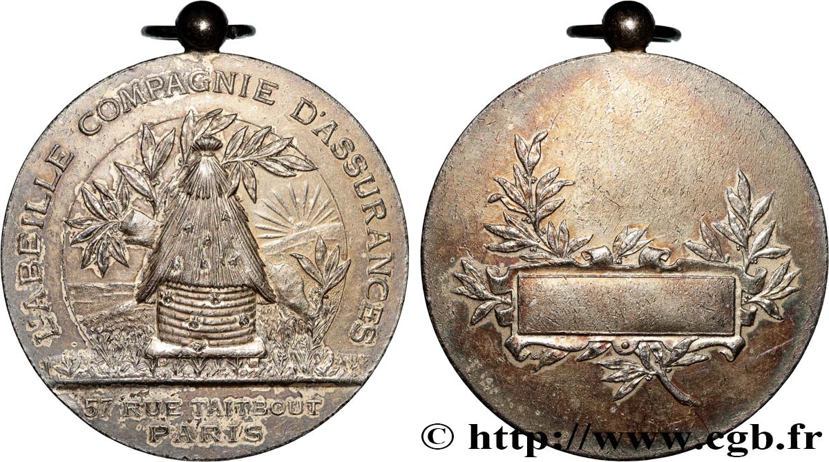 ASSURANCES Médaille, L’Abeille, compagnie d’assurances TTB