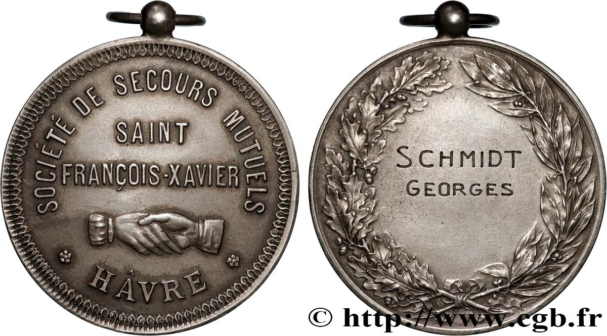 INSURANCES Médaille, Société de Secours Mutuels Saint François-Xavier AU