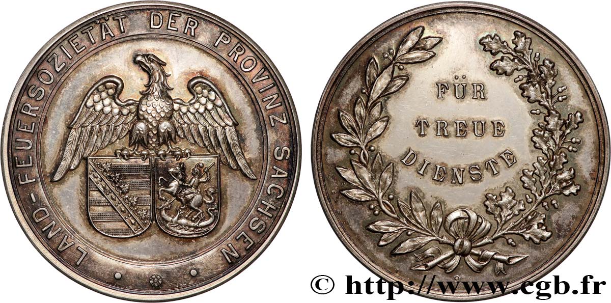GERMANIA Médaille, Land-Feuersozietat q.SPL