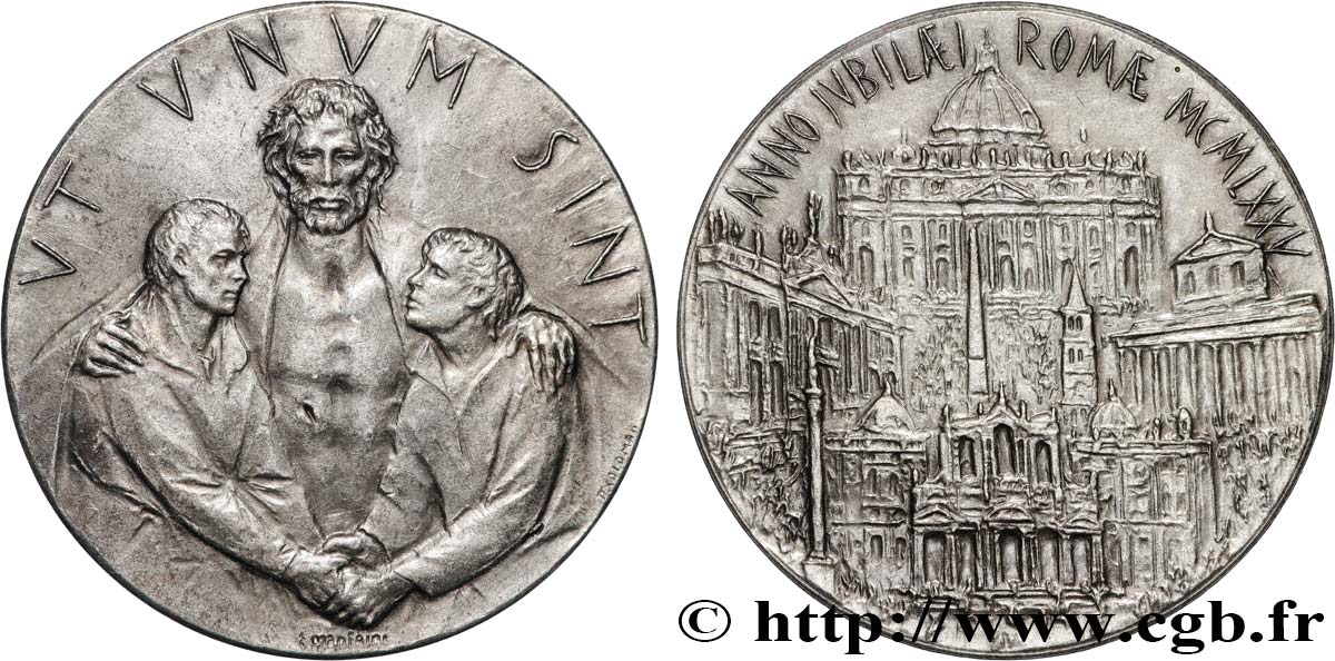 VATIKANSTAAT UND KIRCHENSTAAT Médaille du Jubilé pour l’Année Sainte 1975 VZ