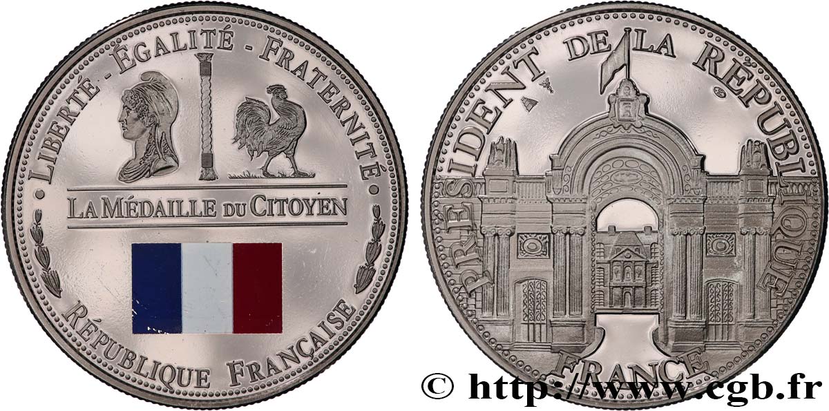 FUNFTE FRANZOSISCHE REPUBLIK Médaille du citoyen VZ