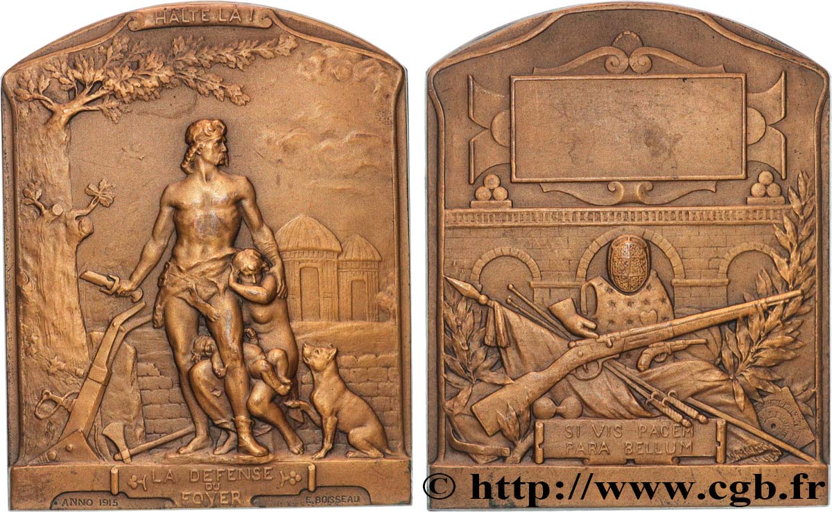 III REPUBLIC Plaquette, La défense du foyer AU