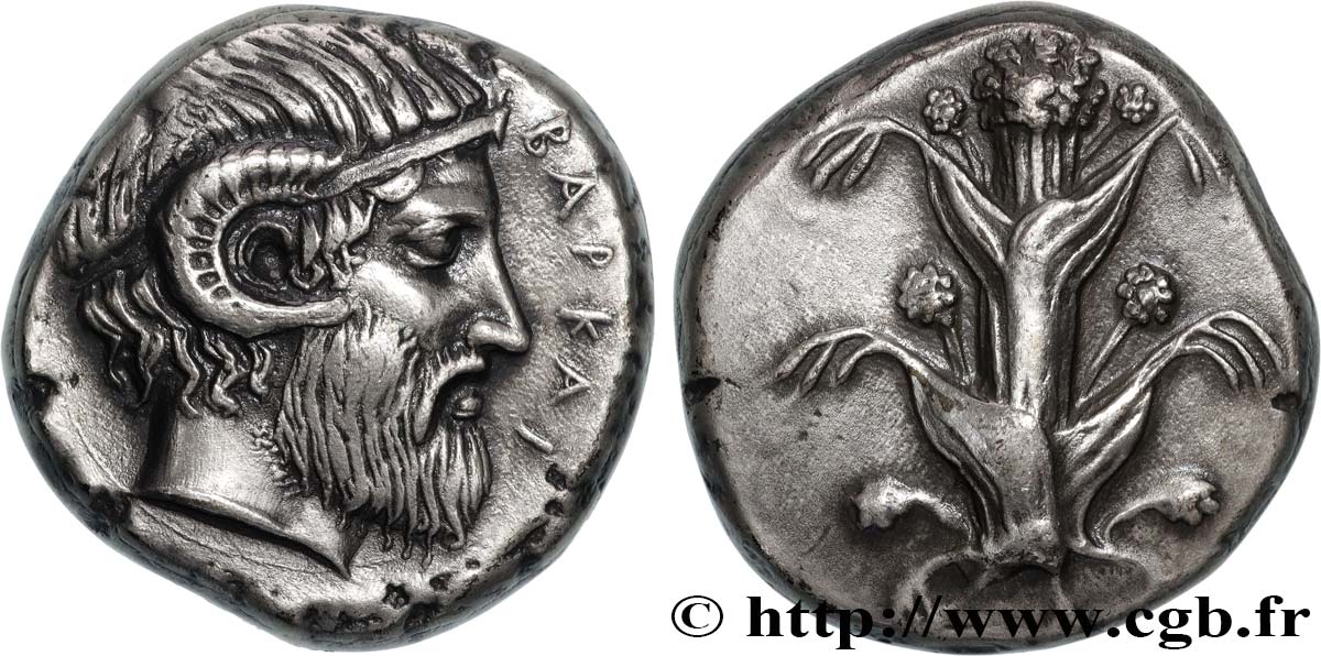 KYRENAICA - KYRENE Médaille, Reproduction du Tétradrachme de Barce, Exemplaire Éditeur AU