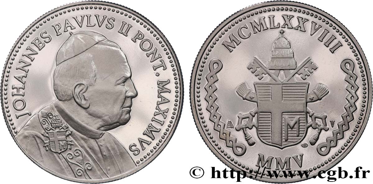 VATICANO E STATO PONTIFICIO Médaille, Jean-Paul II MS