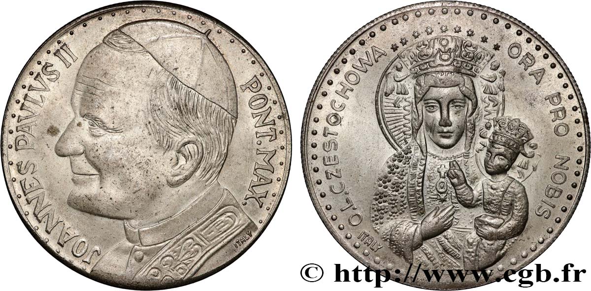 JOHN-PAUL II (Karol Wojtyla) Médaille, Vierge polonaise AU