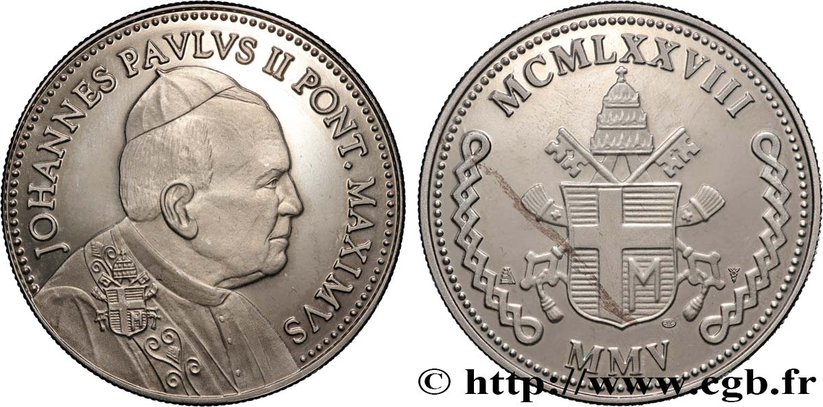 VATICAN AND PAPAL STATES Médaille, Jean-Paul II AU