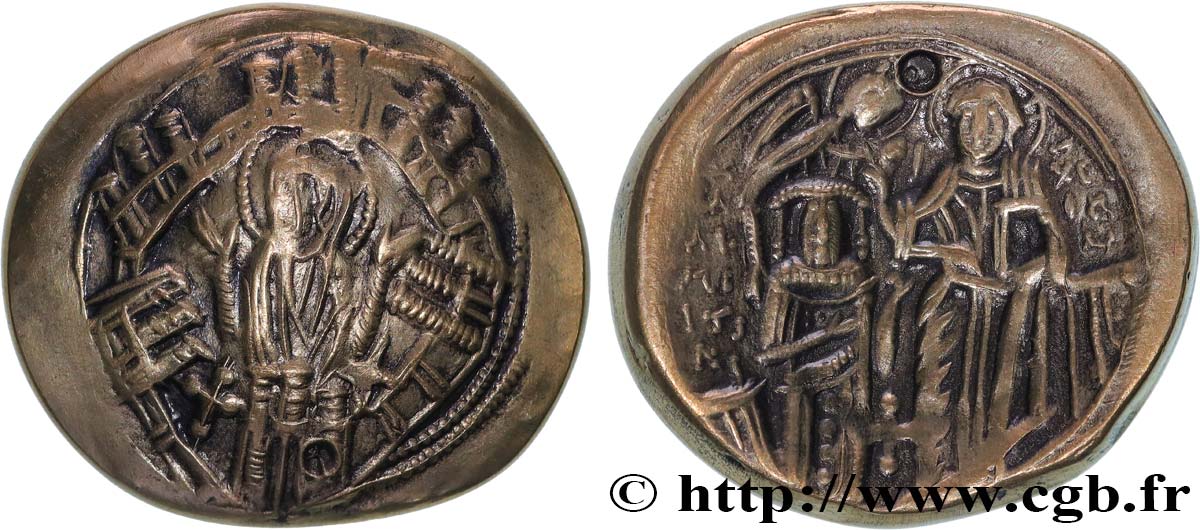 MICHEL VIII PALÉOLOGUE Médaille, Reproduction d’un Hyperpère de Michel VIII Paléologue, Exemplaire Éditeur SUP