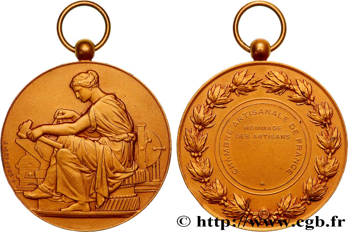 CHAMBRE DE MÉTIERS Médaille, Chambre artisanale de France fVZ/VZ