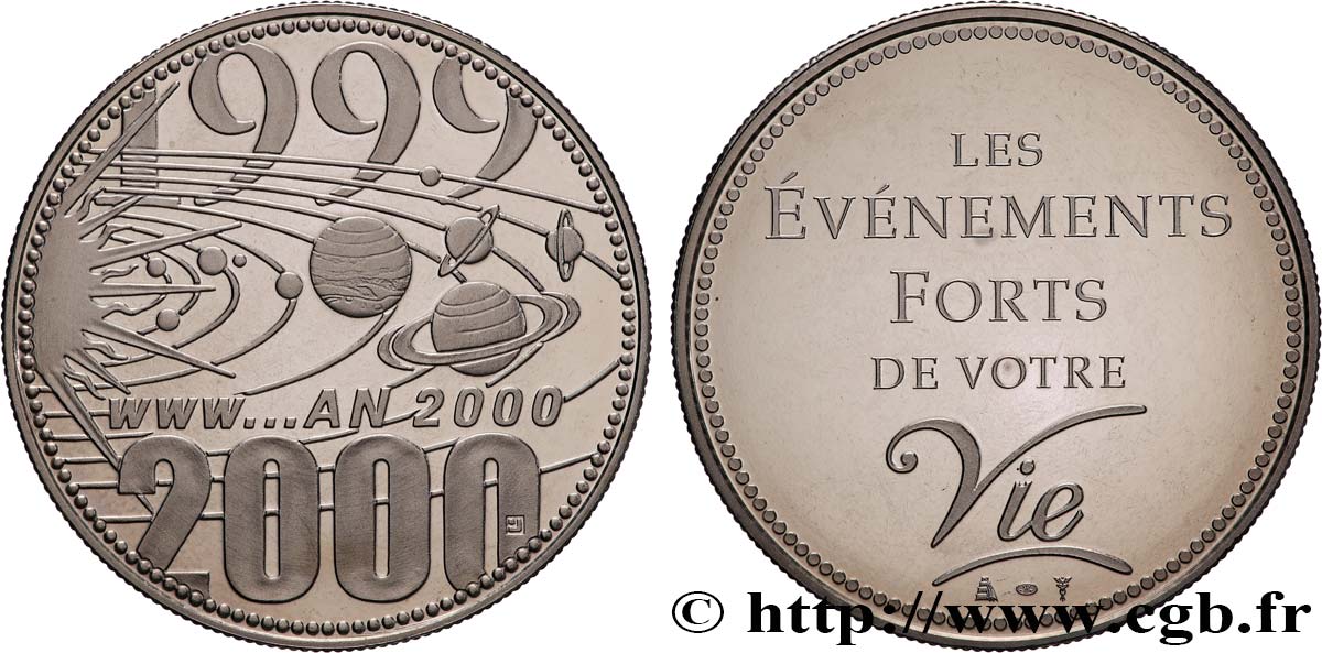 QUINTA REPUBBLICA FRANCESE Médaille, Passage à l’An 2000 SPL