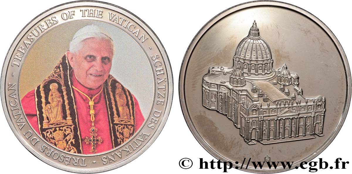 VATIKANSTAAT UND KIRCHENSTAAT Médaille, Trésors du Vatican VZ