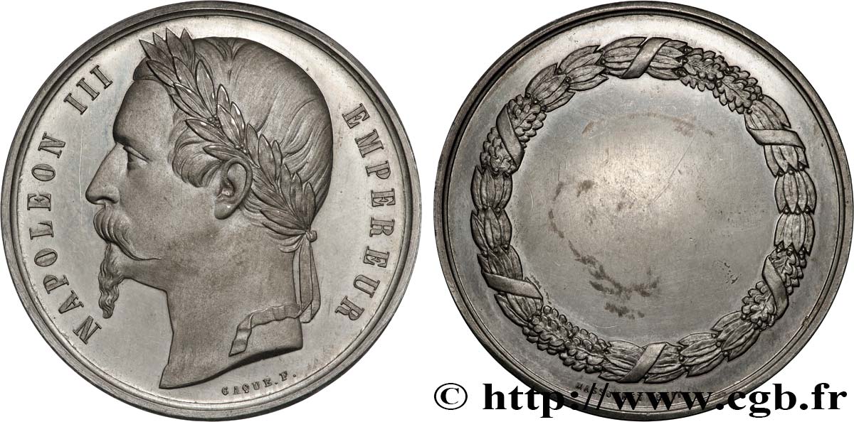 SECOND EMPIRE Médaille, Napoléon III AU