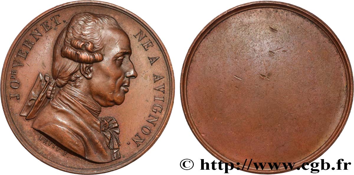 CHARLES X Médaille uniface, Joseph Vernet AU