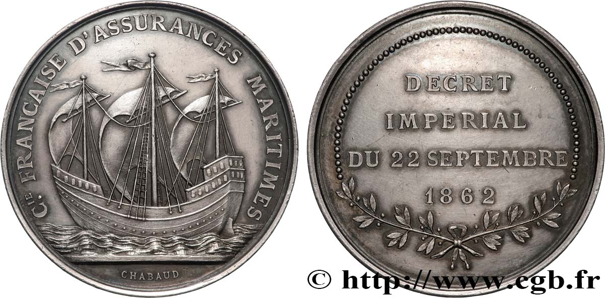 INSURANCES Médaille, Compagnie d’assurances maritimes AU