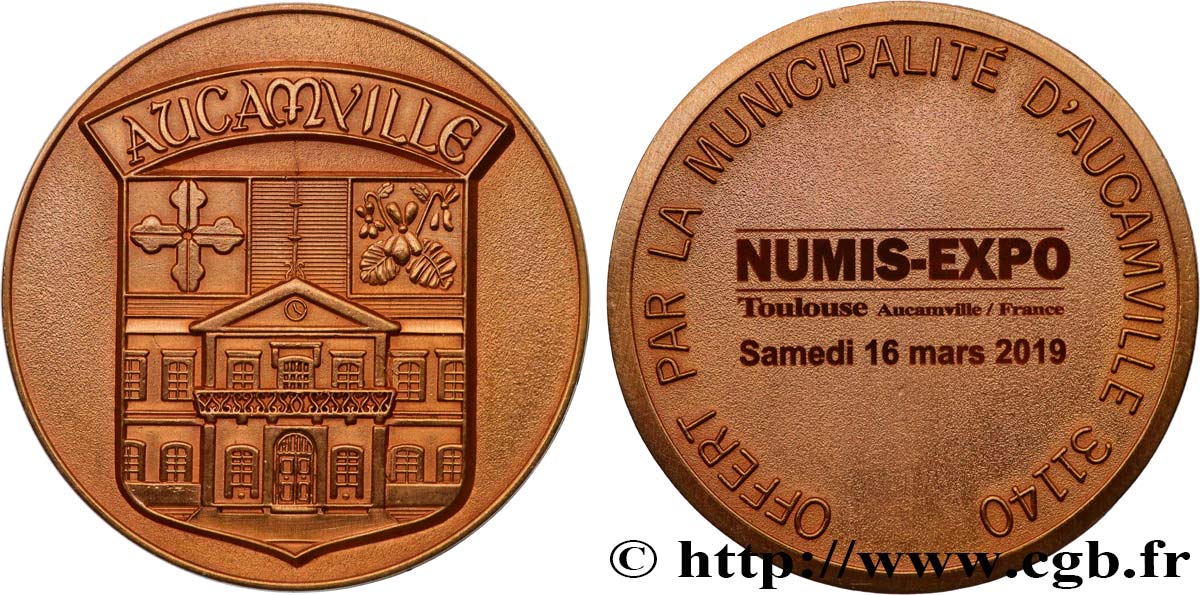 QUINTA REPUBLICA FRANCESA Médaille, Numis-Expo EBC