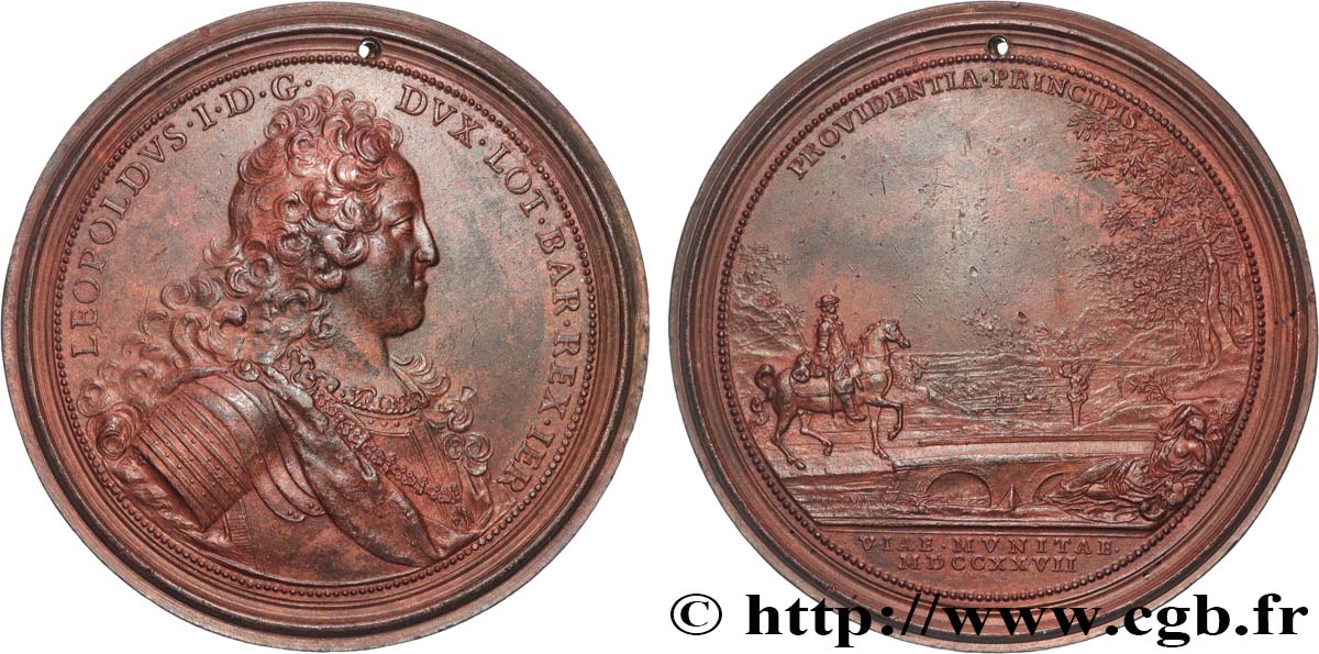 DUCHY OF LORRAINE - LEOPOLD I Médaille, Léopold Ier de Lorraine et de Bar, Prévoyance du Prince MBC