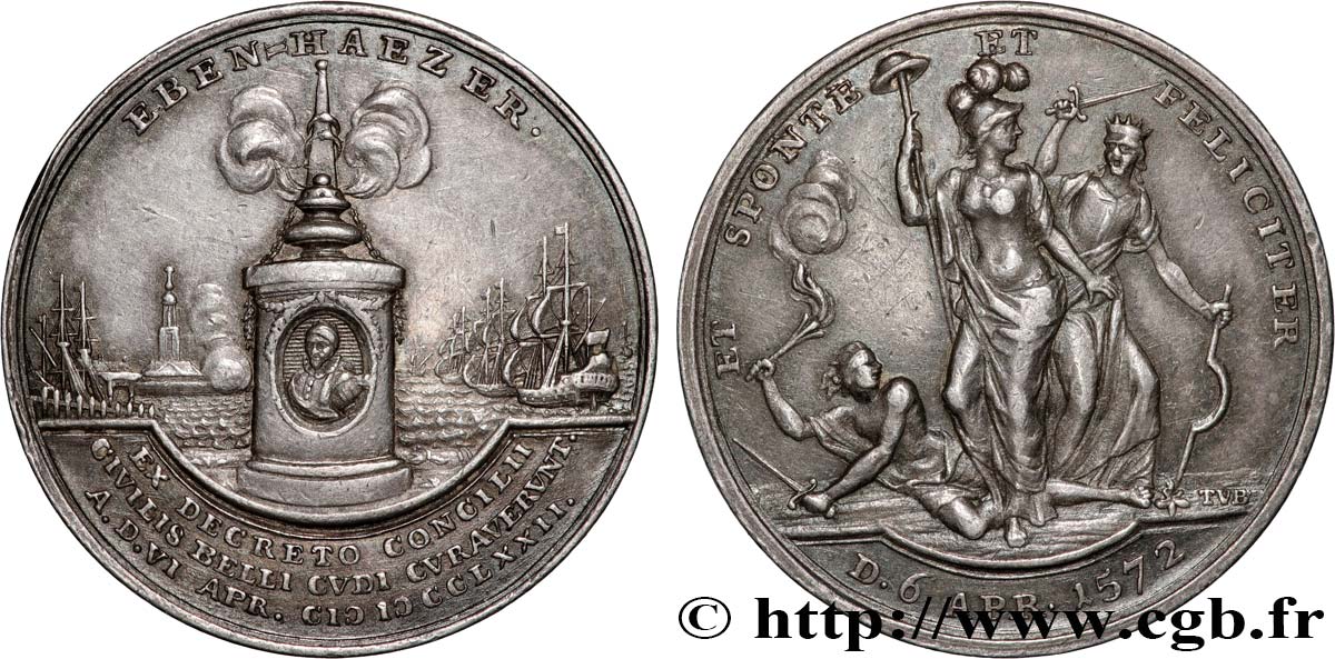 PAYS-BAS - PROVINCES-UNIES - HOLLANDE - GUILLAUME V Médaille, Bicentenaire de la libération de Flessingue SS