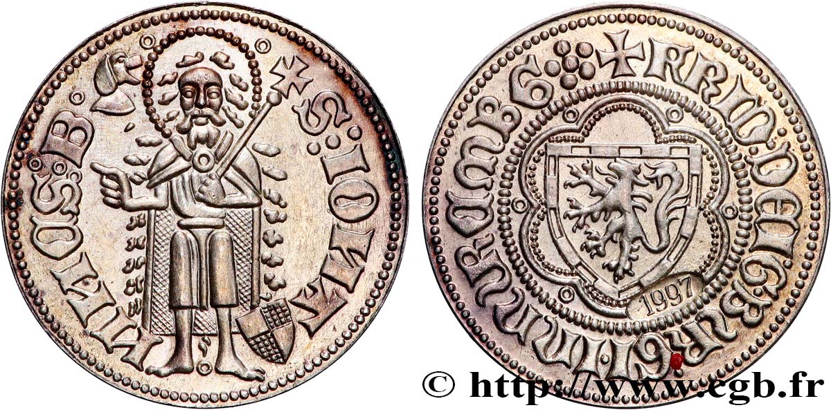 GERMANIA - BRANDEBURGO Médaille, Reproduction d’un florin de Frédéric Ier de Brandenburg-Prusse SPL