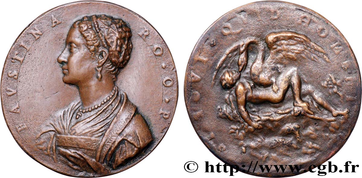 ITALIEN Médaille, Faustine la romaine SS
