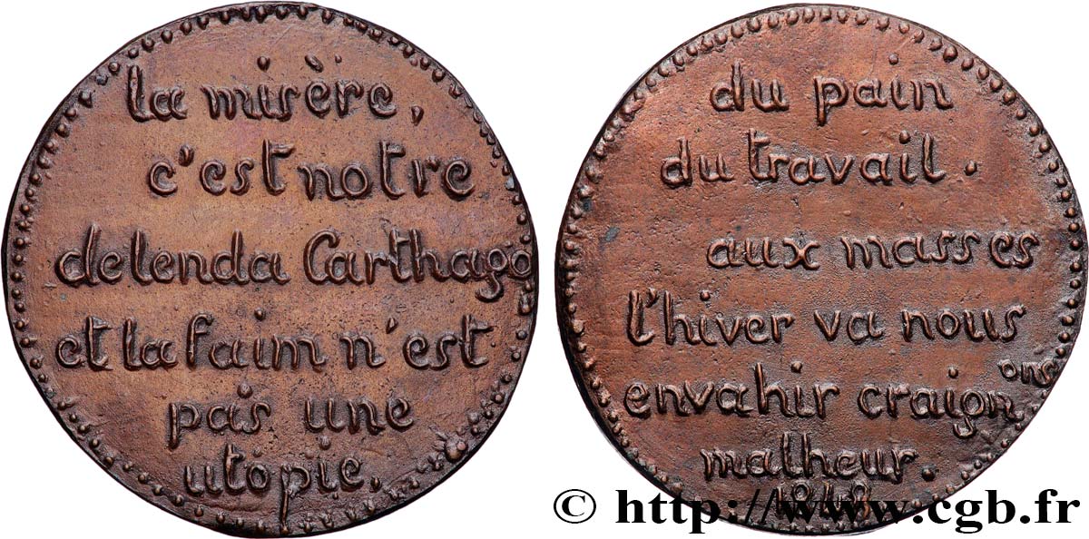 ZWEITE FRANZOSISCHE REPUBLIK Médaille politique VZ