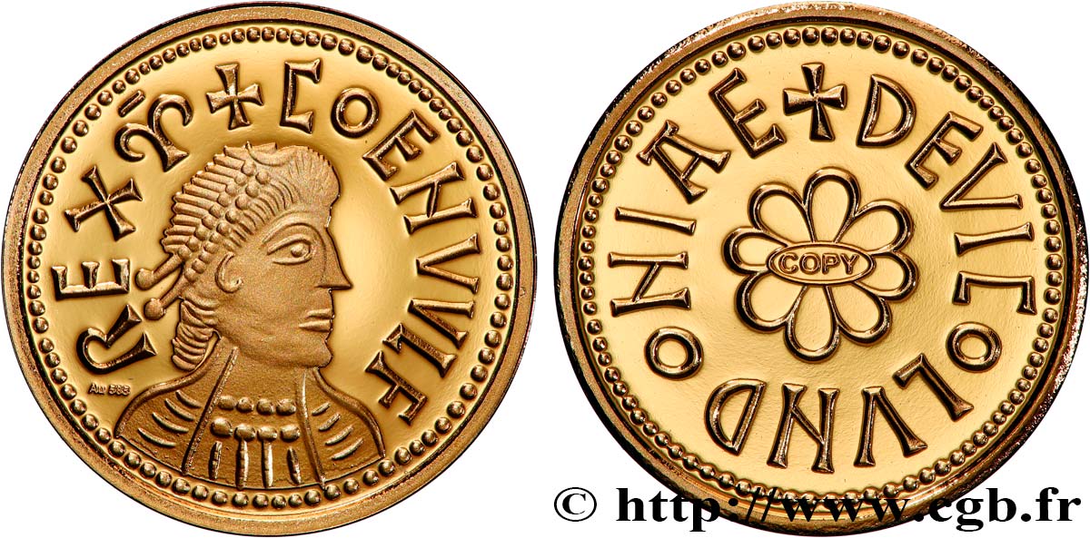 1 MILLION DOLLAR SERIES Médaille, Reproduction d’une monnaie, Mancus de Coenwulf Proof set