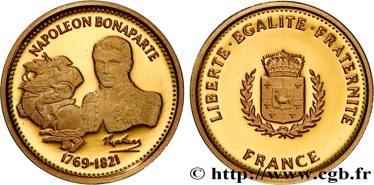 OUR GREAT MEN Médaille, Napoléon Bonaparte Proof set