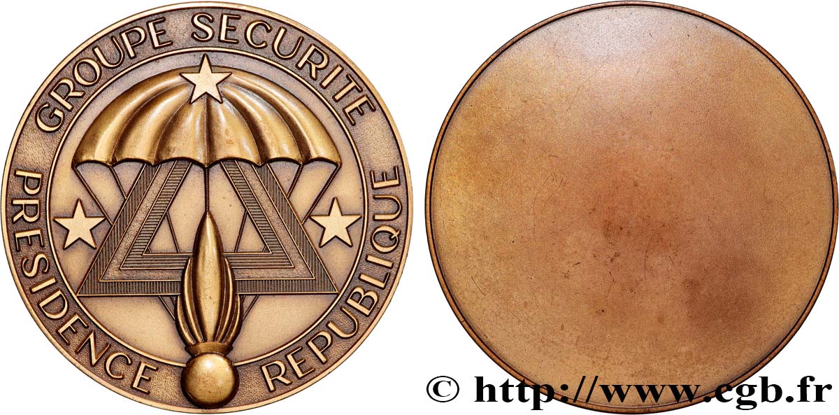CINQUIÈME RÉPUBLIQUE Médaille, Groupe de sécurité de la présidence de la République SUP