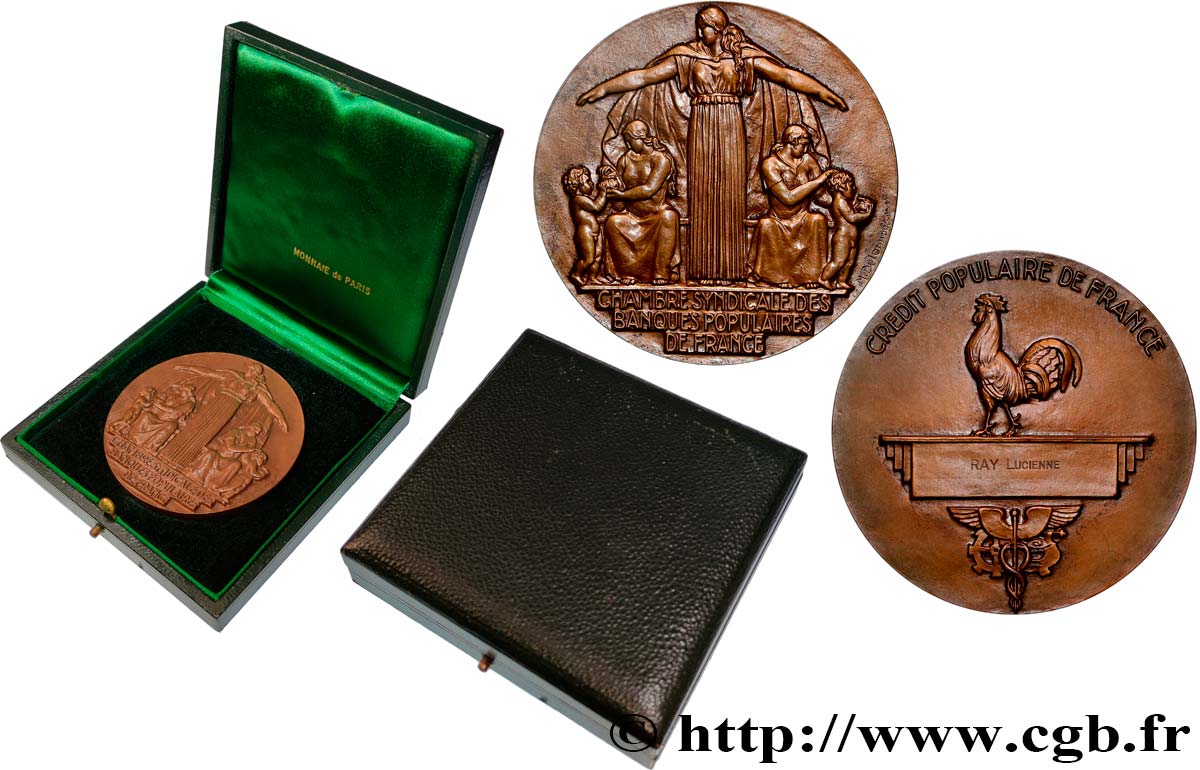 BANQUES - ÉTABLISSEMENTS DE CRÉDIT Médaille, Chambre syndicale des banques populaires AU