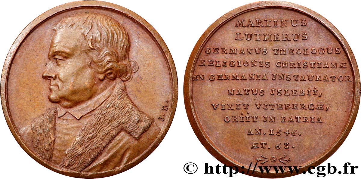 KIRCHENREFORMATOREN Médaille, Les réformateurs de l’église, Martin Luther fVZ/VZ
