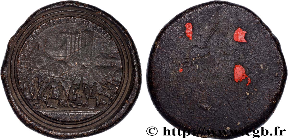 LOUIS XVI Médaille uniface, Siège de la Bastille, Empreinte SS