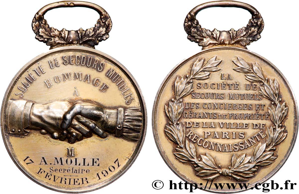 MEDAILLE SOCIETE SECOURS MUTUELS DE AIRAINES (SOMME MEDAILLE SOCIETE SECOURS MUTUELS DE AIRAINES (SOMME