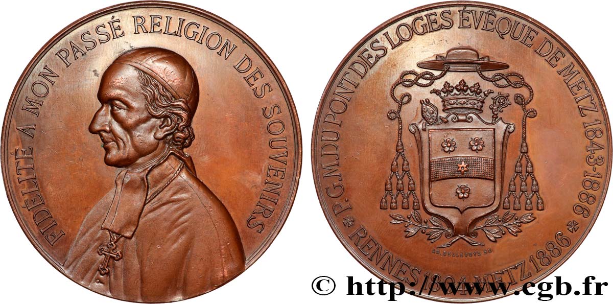 DRITTE FRANZOSISCHE REPUBLIK Médaille, Paul Georges Marie Dupont des Loges fVZ