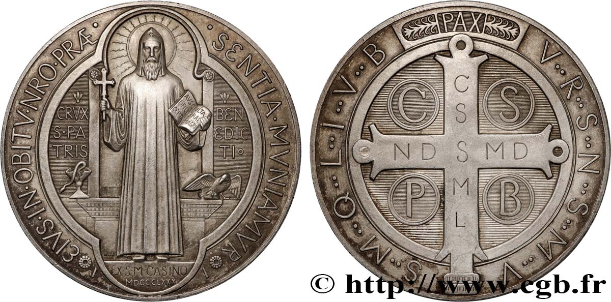 VATIKANSTAAT UND KIRCHENSTAAT Médaille de Saint Benoit fVZ